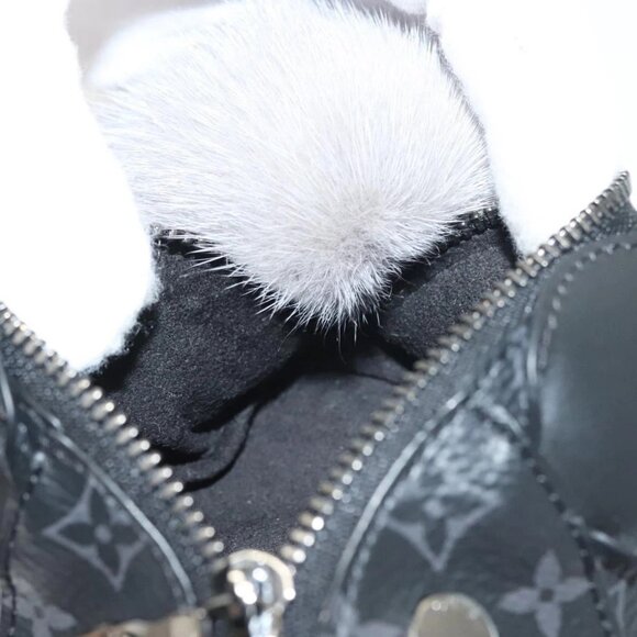 LOUIS VUITTON Monogram Eclipse LV Chinchilla Coin Purse M00962 LV Auth 133207 - Picture 15 of 16